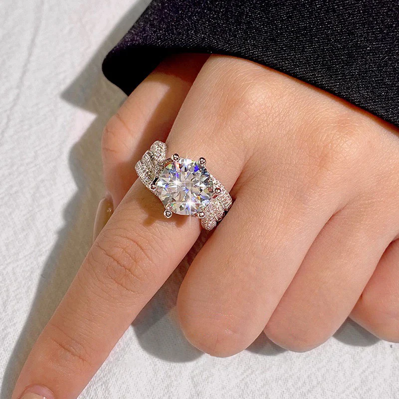 ⭐ Évalué parmi les meilleurs丨Purelora™💍Bague Diamant Moissanite Magnetology | Profitez des bienfaits de la thérapie magnétique, du titane et du moissanite pour améliorer le bien-être, la circulation sanguine et la combustion des graisses. - Image 3