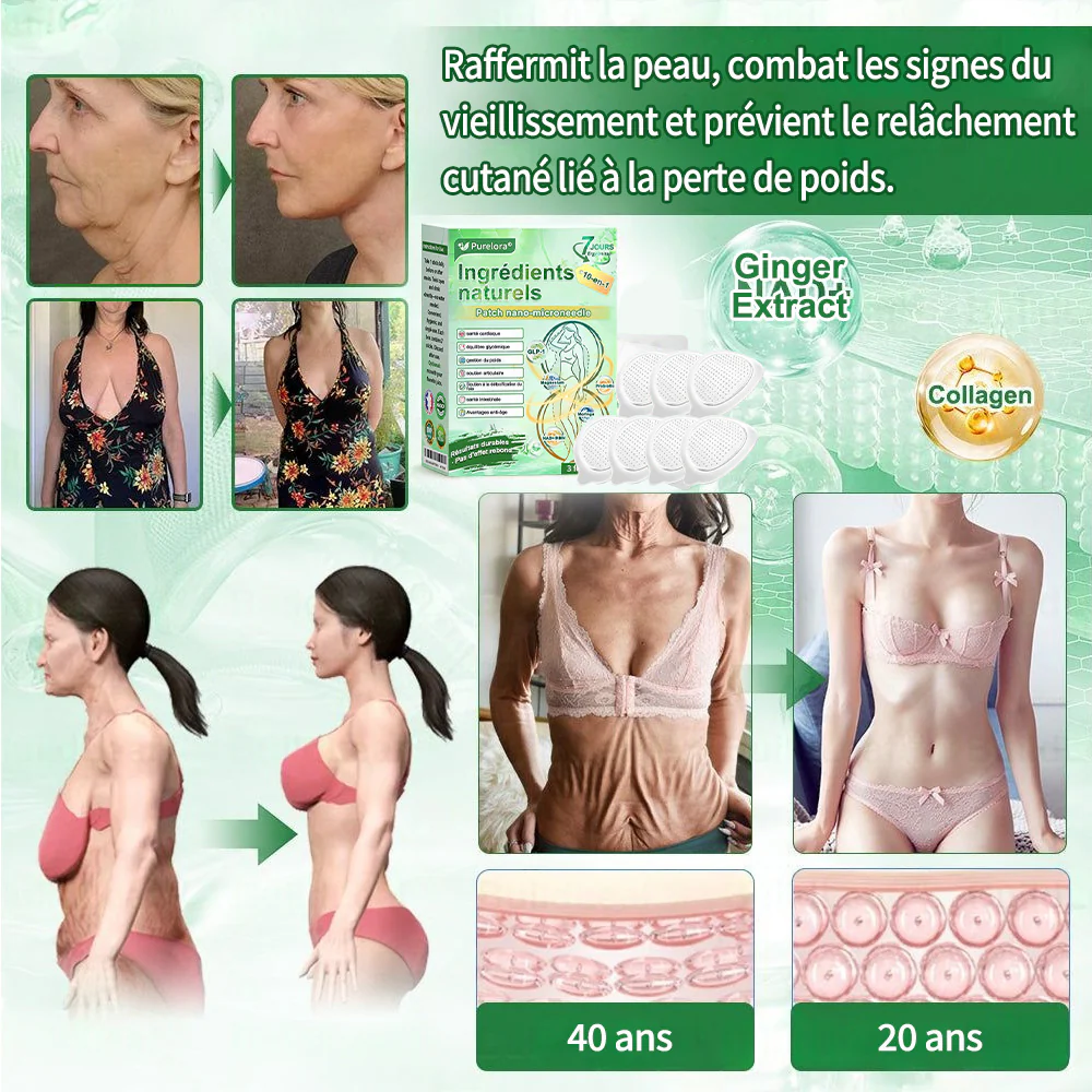 💖 𝑷𝒉𝒂𝒓𝒎𝒂𝒄𝒊𝒆 𝑶𝒇𝒇𝒊𝒄𝒊𝒆𝒍𝒍𝒆 💖 | Purelora® Patch Nano Microneedle 10-en-1 aux ingrédients naturels ✅ Aide à gérer le poids, soutient cœur, glycémie, intestin & articulations, raffermit la peau et booste l’énergie. - Image 17