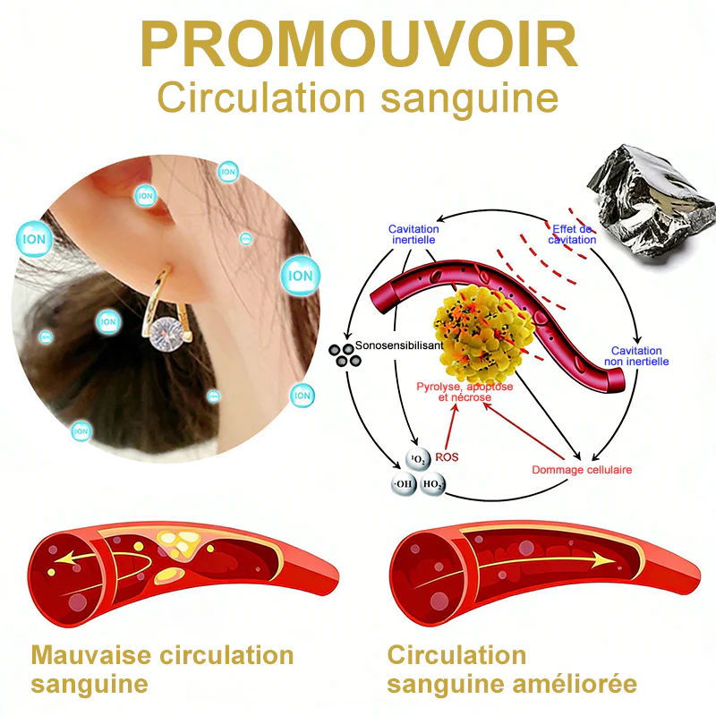 (🔥DERNIER JOUR DE PROMO - 70 % DE RÉDUCTION🔥) CZTICLE® Boucles d'oreilles Lymphvity MagneTherapy au germanium - Image 4